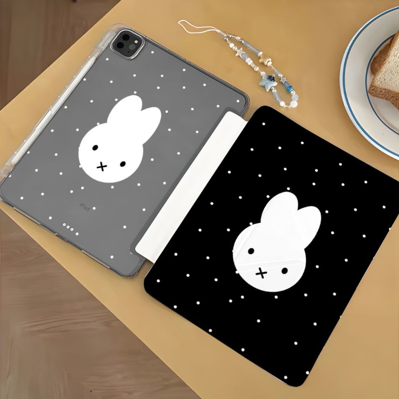 Fire Tablet Accessories - Miffy iPad-Hülle Air7/6 Pro11/10/9/8 Mini/7/A16 Schwarz