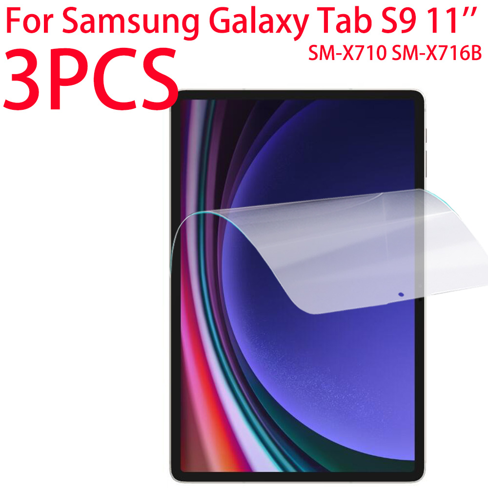 Galaxy Tablet Accessories - 3 Packungen PET Soft Film Displayschutzfolie
