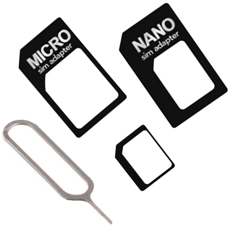 Iphone Tablet Accessories - Nano-SIM-Karten-Adapter zu Micro-Adapter 4-in-1 SIM-Karten-Konverter Micro-SIM-Adapter