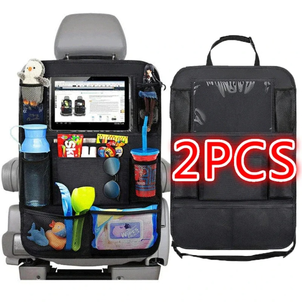 Kids Tablet With Accessories - Autositz-Organizer, 9 Aufbewahrungstaschen mit Touchscreen, Tablet-Halter,