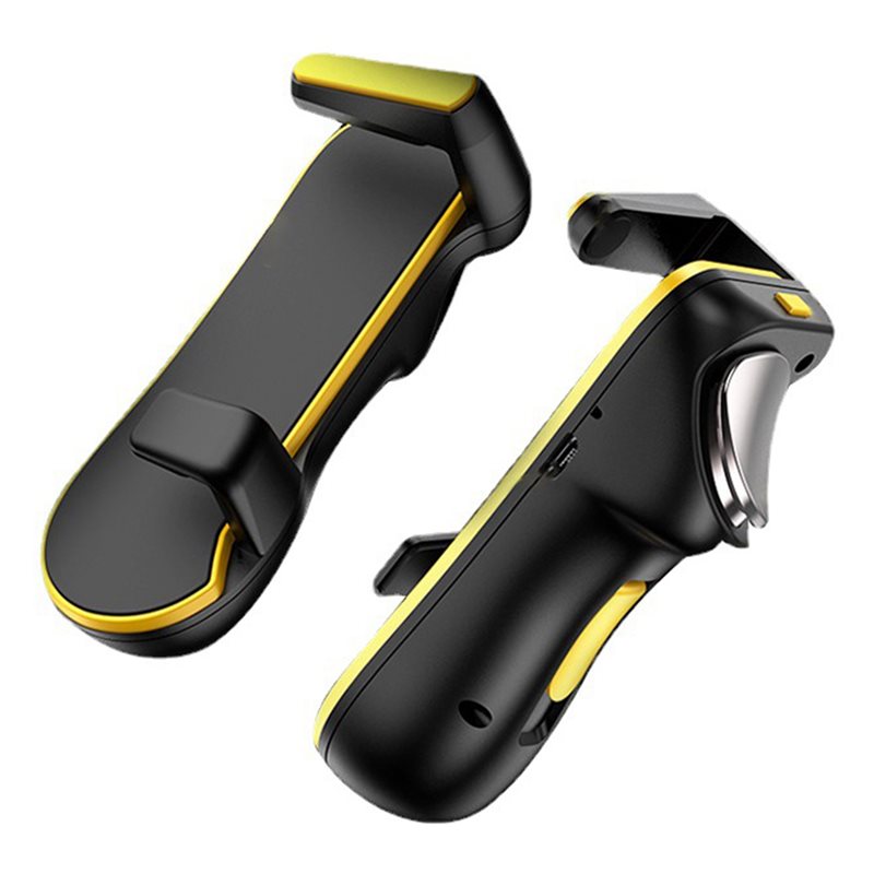 Fire Tablet Accessories - JS31 4-Finger-Tablet-Spiel-Triggergriff L1R1 Feuer-Ziel-Schieß-Gamepad-Joystick-Controller für FPS-Spielzubehör