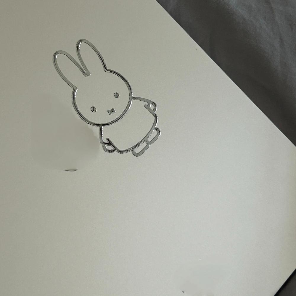 Fire Tablet Accessories - Miffy Kaninchen Metall-Aufkleber Hochwertige Deko-Sticker für
