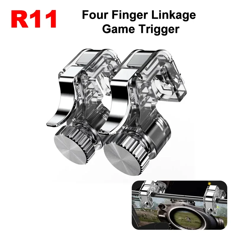Tablet Gaming Accessories - R11 Handy PUBG Spiel Trigger 4-Finger