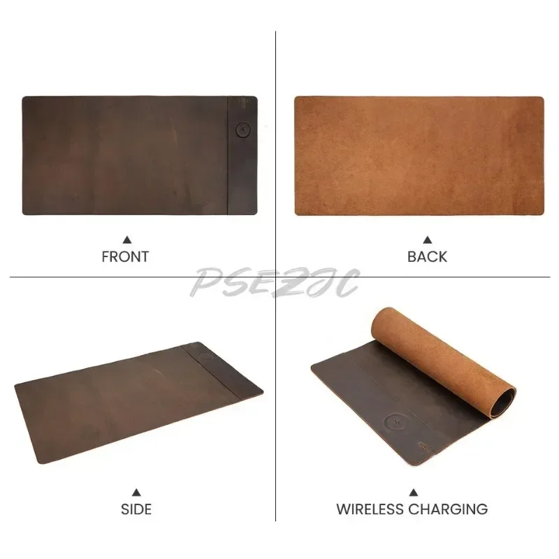 Vintage-Mauspad aus Rindsleder – Wireless Charging Pad Bewertung und Preis