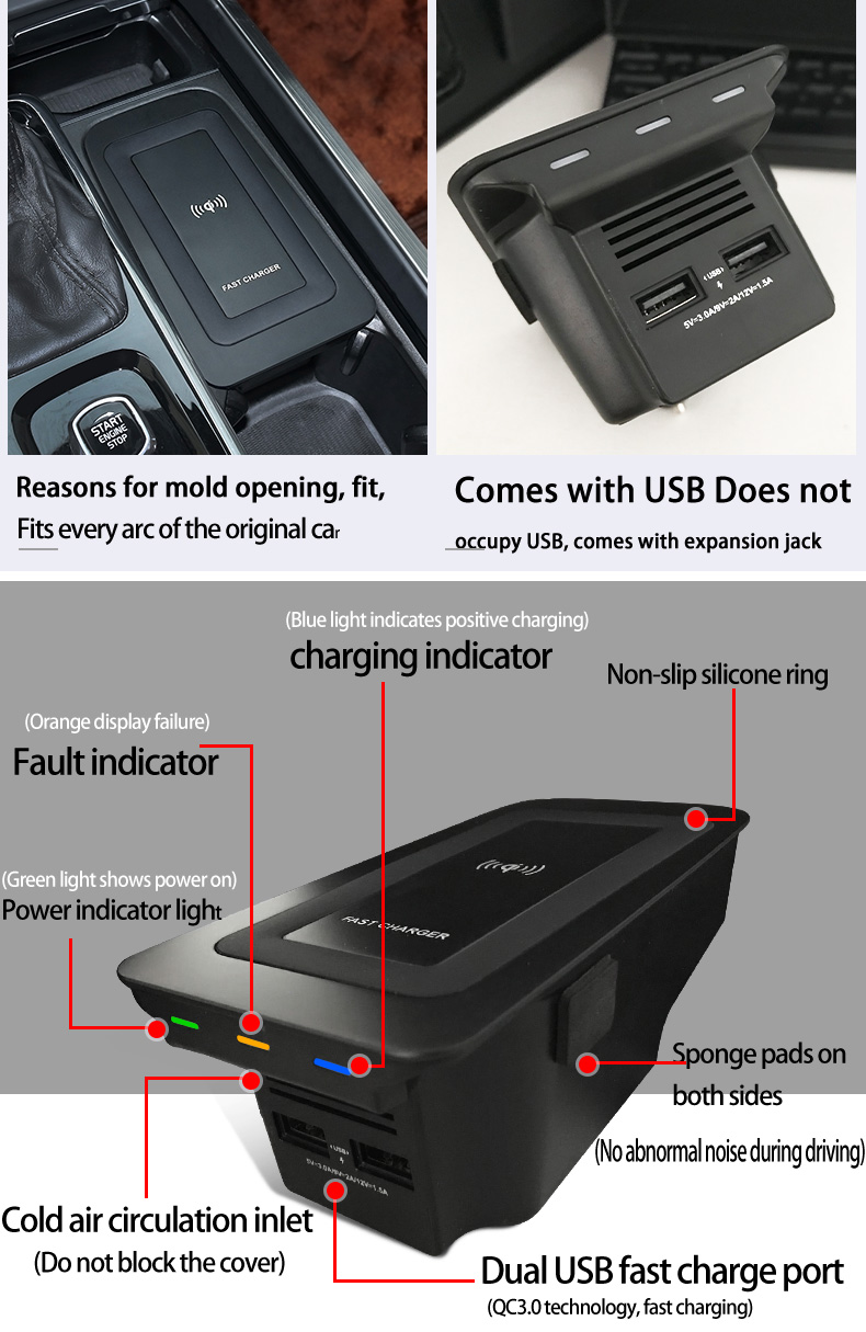 15w kabelloses Ladegerät für v – Wireless Charging Pad Bewertung und Preis