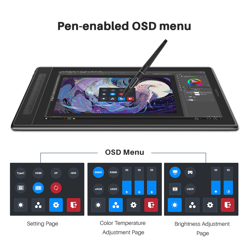 Huion kamvas pro 16 2,5 k qhd  – Huion Tablet Accessories Bewertung und Preis
