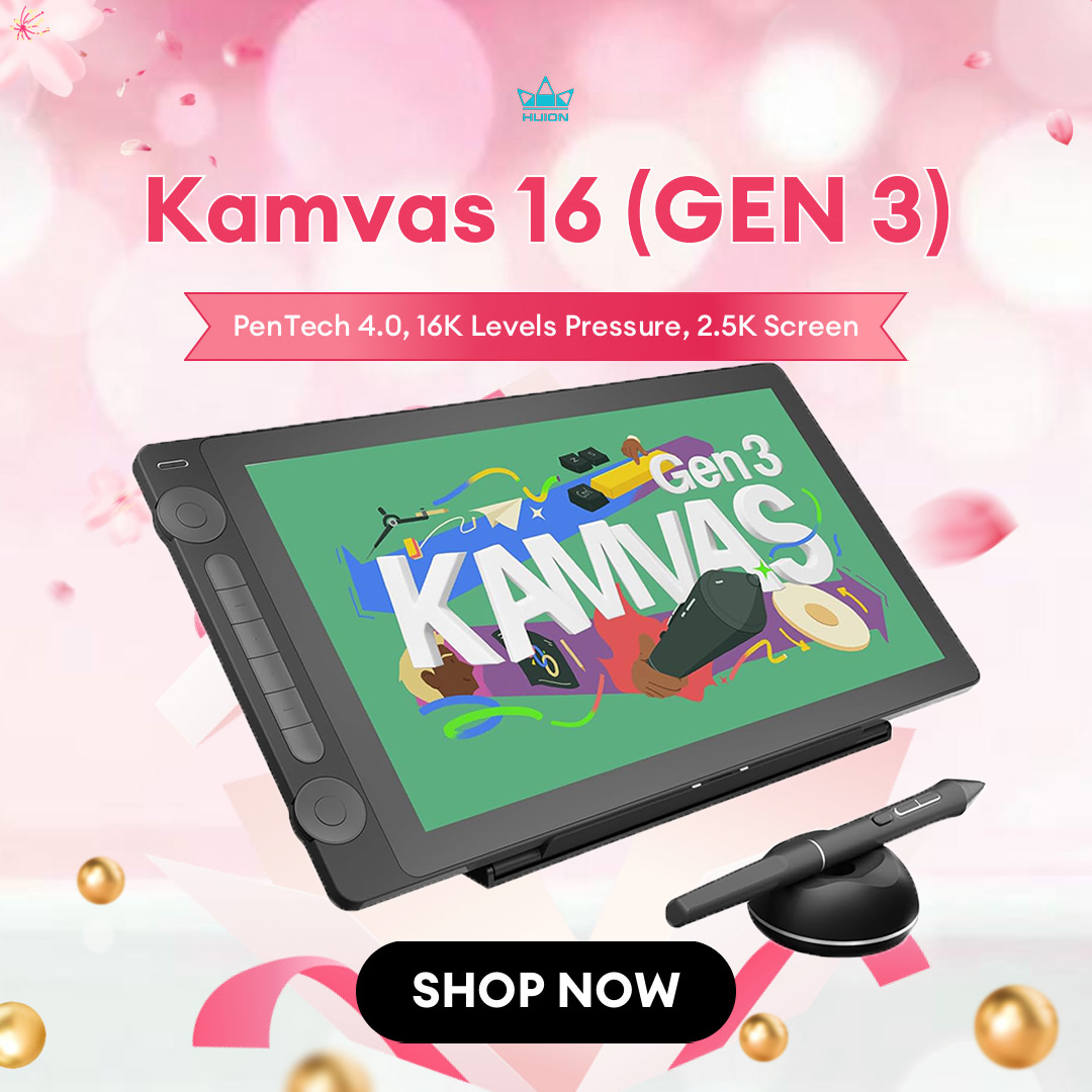 Huion Kamvas 16 (Gen 3) Grafik – Huion Tablet Accessories Bewertung und Preis