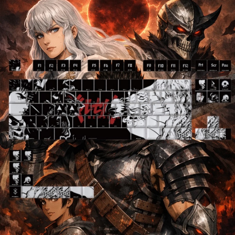 BERSERK Theme Anime Keycap 98  – Tablet Gaming Accessories Bewertung und Preis